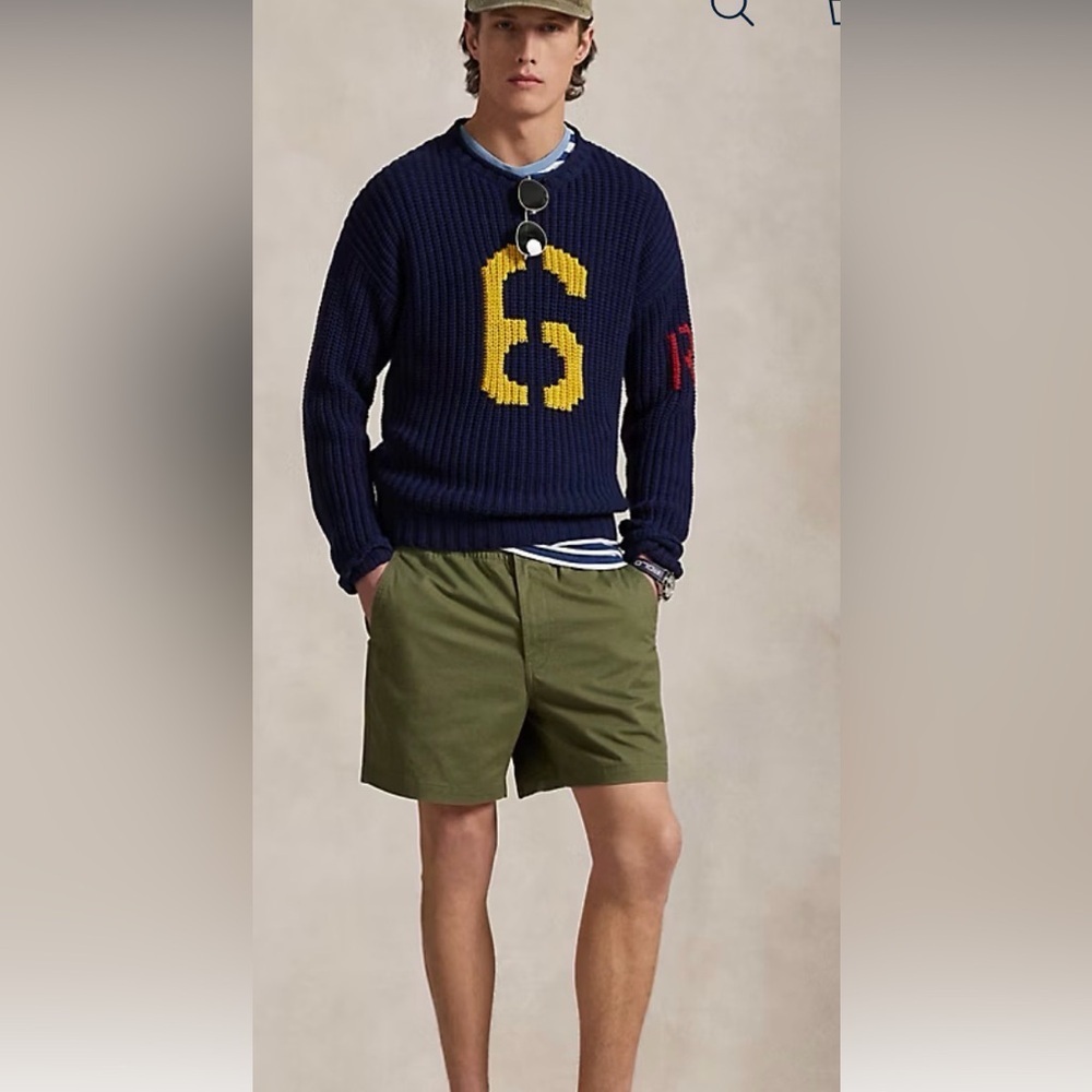 Polo Ralph Lauren 6 inch polo Prepster Stretch Twill short mountain green size 6
